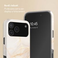 Selencia Cover Posteriore Vivid Apple iPhone 18 Pro Max - Golden Beige Marble