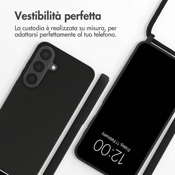imoshion Cover in Silicone con Cordino Samsung Galaxy S26 FE - Nero