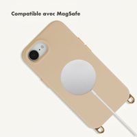 Selencia Rivièra MagSafe Backcover met afneembare haakjes Apple iPhone 17e / 16e - Milky Latte