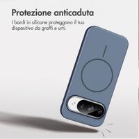 imoshion Cover posteriore Color con Thin MagSafe Ring Google Pixel 9 / 9 Pro - Blu scuro
