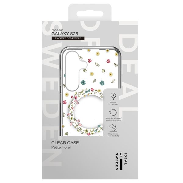 iDeal of Sweden Cover Trasparente con MagSafe Samsung Galaxy S25 / S24 - Petite Floral