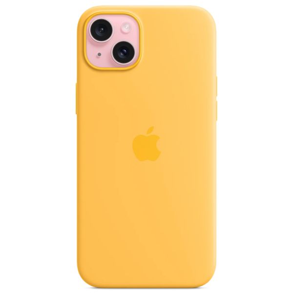 Apple Cover Posteriore in Silicone con MagSafe Apple iPhone 15 Plus - Sunshine