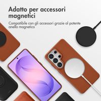 Accezz Cover in Pelle con MagSafe Samsung Galaxy S26 Ultra - Sienna Brown