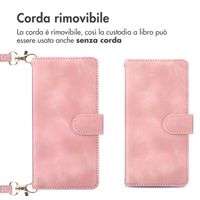 imoshion Cover a libro con Cordino Apple iPhone 16 - Rosa