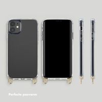 Selencia Cover trasparente con ganci + laccetto da polso Lova Apple iPhone 11 - Burgundy