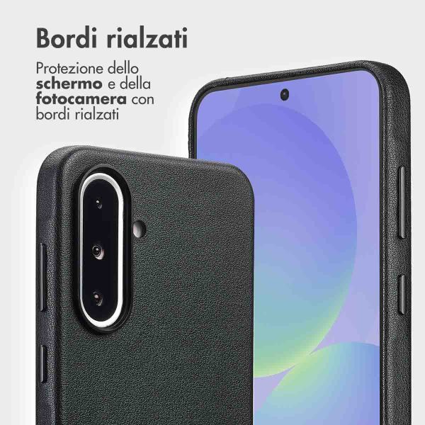 Accezz Cover in pelle 2 in 1 con MagSafe Samsung Galaxy A36 / A56 - Onyx Black