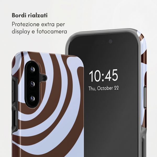 Selencia Cover Posteriore Vivid Samsung Galaxy A17 (5G) / (4G) - Dream Swirl Chocolate