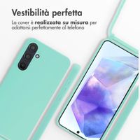 imoshion Cover in Silicone con Cordino Samsung Galaxy A55 - Menta verde