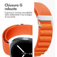 imoshion Cinturino in nylon Alpine Samsung Galaxy Watch 8 (40/44mm) / Classic (46mm) - Arancio
