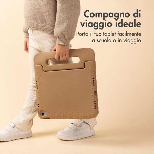 imoshion Cover Posteriore Kidsproof con Maniglia Apple iPad 9 (2021) 10.2 pollici / iPad 8 (2020) 10.2 pollici / iPad 7 (2019) 10.2 pollici - Beige