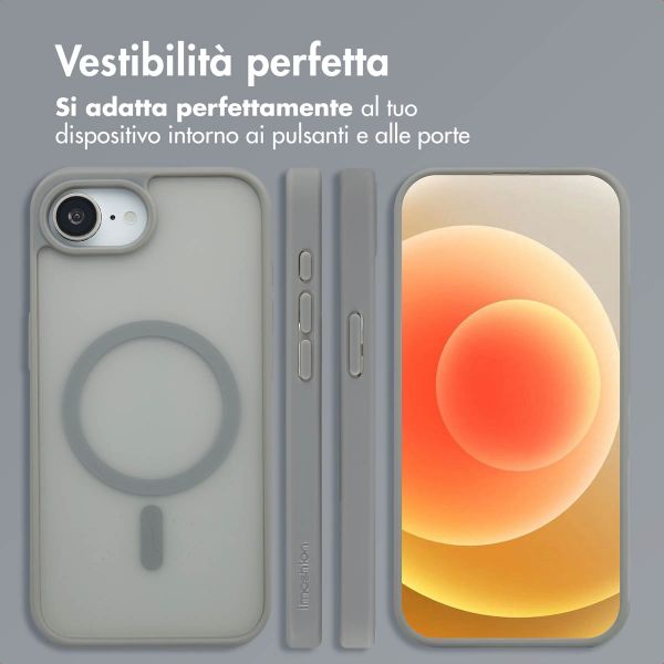 imoshion Cover posteriore Color Guard con MagSafe Apple iPhone 17e / 16e - Grigio