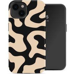 Selencia Cover posteriore Vivid con MagSafe Apple iPhone 14 - Art Wave Black