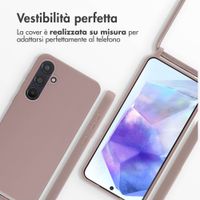 imoshion Cover in Silicone con Cordino Samsung Galaxy A55 - Sand Pink