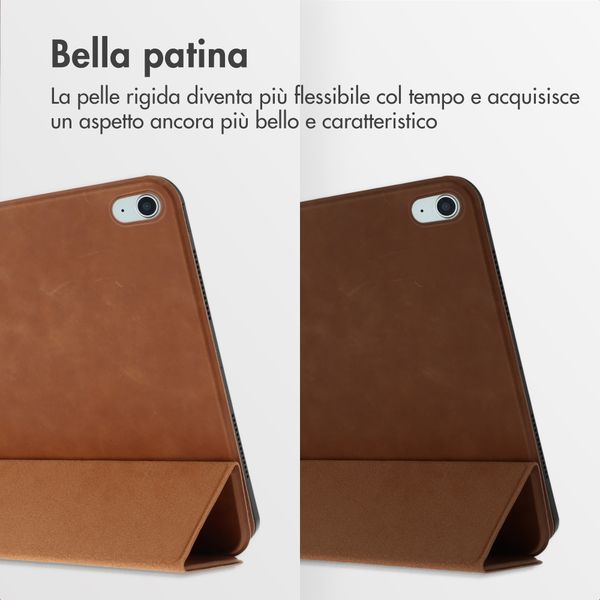 Accezz Cover a libro trifold in pelle Apple iPad 11 (2025) 11 pollici A16 / iPad 10 (2022) 10.9 pollici - Cognac