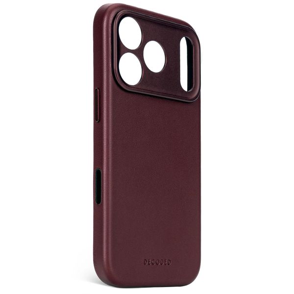 Decoded Cover Posteriore in Pelle MagSafe Apple iPhone 17 Pro Max - Burgundy