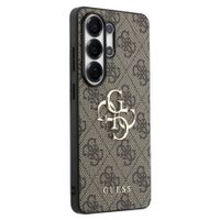 Guess Cover Posteriore con Logo 4G in Metallo Samsung Galaxy S26 Ultra - Marrone