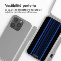 imoshion Cover in Silicone con Cordino Apple iPhone 15 Pro - Grigio chiaro