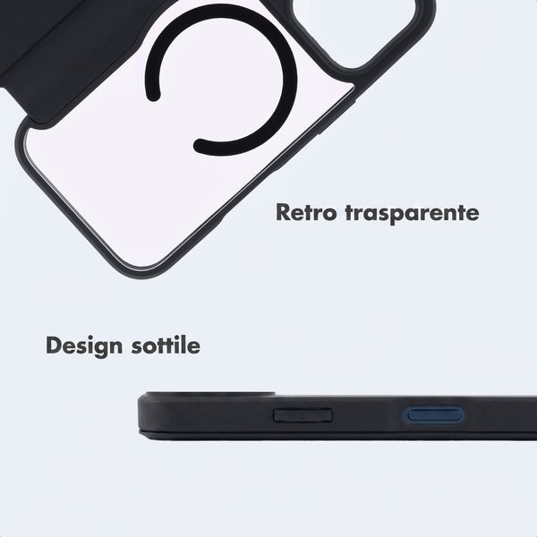 imoshion Bookcase trasparente con MagSafe Apple iPhone 17 Pro - Nero