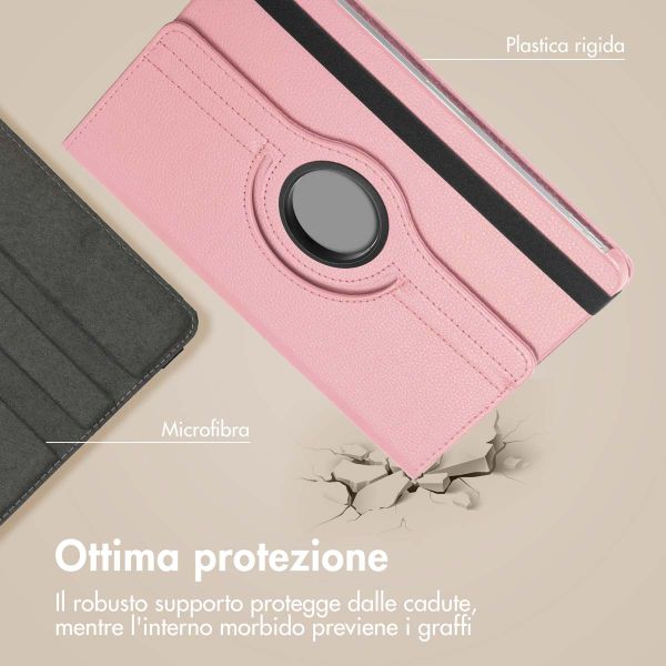 imoshion Cover Girevole a 360° Samsung Galaxy Tab S9 11.0 pollici / S10 Lite / S10 FE / S9 FE 10.9 pollici - Rosa