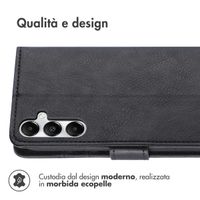 imoshion Cover a libro di Lusso Samsung Galaxy S25 Plus - Nero