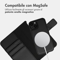 imoshion Cover a libro di lusso 2-in-1 rimovibile Apple iPhone 13 - Nero