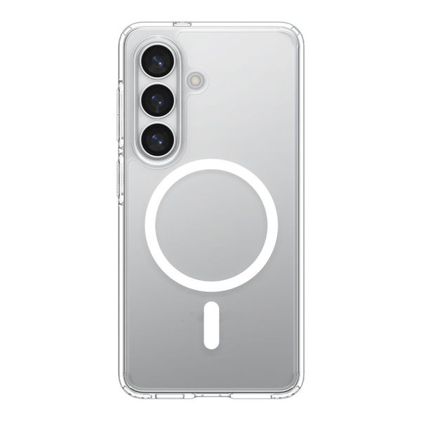 Spigen Cover Posteriore Ultra Ibrida con MagSafe Samsung Galaxy S26 - Clear / White