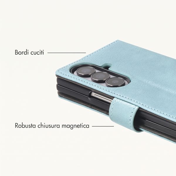 imoshion Cover a libro di Lusso Samsung Galaxy Z Fold 8 Ultra - Azzurro