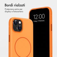 imoshion Cover posteriore Color con Thin MagSafe Ring Apple iPhone 15 - Arancio