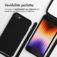 imoshion Cover in Silicone con Cordino Apple iPhone SE (2022 / 2020) / 8 / 7 - Nero