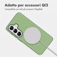 imoshion Cover posteriore Color con Thin MagSafe Ring Samsung Galaxy S25 / S24 - Verde scuro