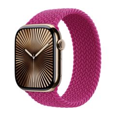 Apple Cinturino Solo intrecciato Apple Watch | 44/45/46/49 mm - Taglia 6 - Magenta