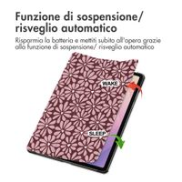 imoshion Cover Trifold Design Samsung Galaxy Tab S11 - Bloom Love Blush