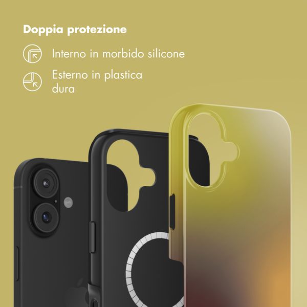 Selencia Cover posteriore Vivid con MagSafe Apple iPhone 17 - Gradient Olive Dust