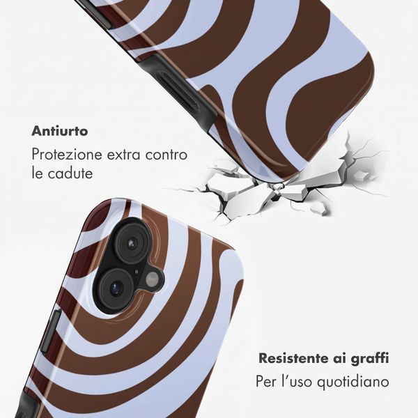 Selencia Cover Posteriore Vivid Apple iPhone 17 - Dream Swirl Chocolate
