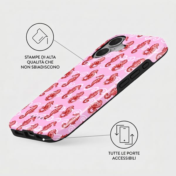 Burga Cover Posteriore Resistente con MagSafe Apple iPhone 17 - Coral Reef