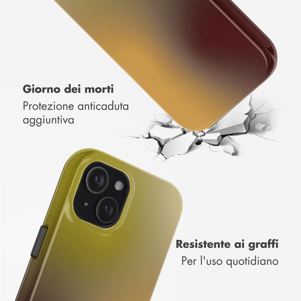 Selencia Cover posteriore Vivid con MagSafe Apple iPhone 15 - Gradient Olive Dust