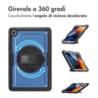 Accezz Cover Posteriore Resistente con tracolla Samsung Galaxy Tab A9 Plus - Blu
