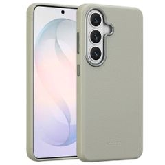 Accezz Cover in Pelle con MagSafe Samsung Galaxy S26 - Light Grey
