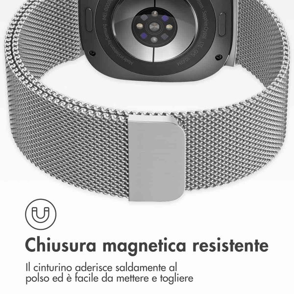 imoshion Cinturino milanese magnetico Samsung Galaxy Watch Ultra (2024/2025) - Argento
