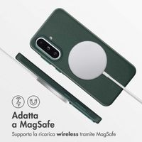 Accezz Cover in Pelle con MagSafe Samsung Galaxy A36 / A56 - Cedar Green