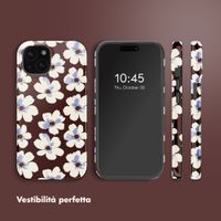 Selencia Cover posteriore Vivid con MagSafe Apple iPhone 15 - Choco Flower Pop