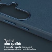 Accezz Cover in Pelle con MagSafe Samsung Galaxy S26 - Nightfall Blue