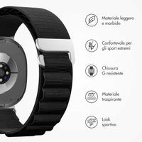 imoshion Cinturino in nylon Alpine Samsung Galaxy Watch 8 (40/44mm) / Classic (46mm) - Nero