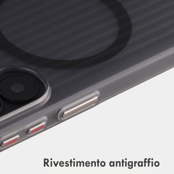Accezz Cover Lite con MagSafe | Fluted | Samsung Galaxy S26 - Grigio