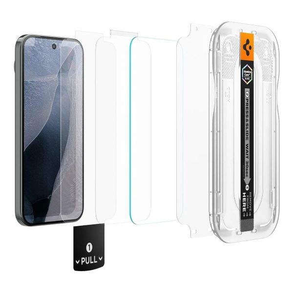 Spigen Vetro temperato GLAStR EZ Fit, confezione da 2 + Applicatore Google Pixel 11 Pro XL