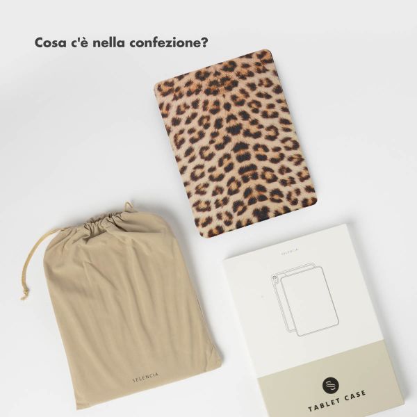 Selencia Cover per tablet Vivid Apple iPad 9 (2021) 10.2 pollici / iPad 8 (2020) 10.2 pollici / iPad 7 (2019) 10.2 pollici - Wild Leo