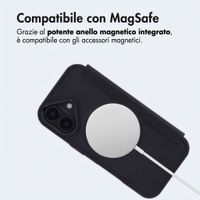 imoshion Bookcase trasparente con MagSafe Apple iPhone 17 - Nero