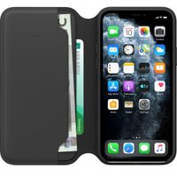 Apple Cover a libro in Pelle con Chiusura Apple iPhone 11 Pro - Nero
