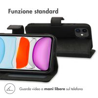 imoshion Cover a libro di Lusso Apple iPhone 11 - Nero