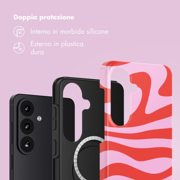 Selencia Cover posteriore Vivid con MagSafe Samsung Galaxy S26 - Dream Swirl Pink